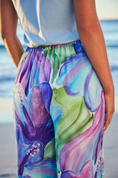 Pantalon fluide Hibiscus Azur - Soi Paris