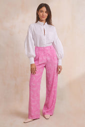 Pantalon Olympe en soie Rivière Bubble - Soi Paris