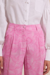 Pantalon Olympe en soie Rivière Bubble - Soi Paris