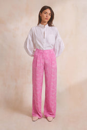 Pantalon Olympe en soie Rivière Bubble - Soi Paris