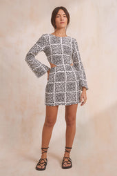 Robe Isabella Fusion Noir et Blanc - Soi Paris