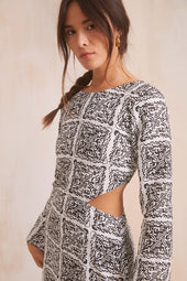 Robe Isabella Fusion Noir et Blanc - Soi Paris