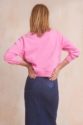Sweat en coton Être Soi Rose Blush - Soi Paris