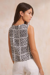 Top Anasa Fusion Noir et Blanc - Soi Paris