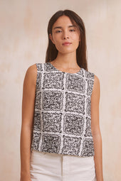Top Anasa Fusion Noir et Blanc - Soi Paris