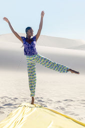 Pantalon Olympe en soie Positano - Soi Paris