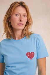 T-shirt Être Soi Bleu Aqua - Soi Paris
