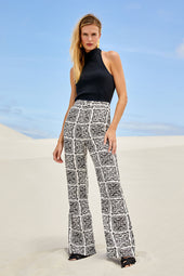 Pantalon Anasa Fusion Noir et Blanc - Soi Paris