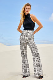 Pantalon Anasa Fusion Noir et Blanc - Soi Paris