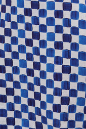 Mini Jupe Echec et Mat Bleu - Soi Paris
