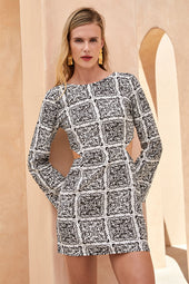 Robe Isabella Fusion Noir et Blanc - Soi Paris