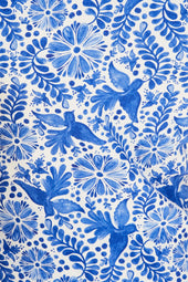 T-shirt Paresseuse en coton Oiseau de Nuit Bleu - Soi Paris