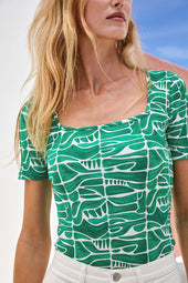 T-shirt Paresseuse en coton Ubud - Soi Paris