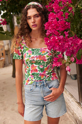 T-shirt Paresseuse en coton Copacabana - Soi Paris