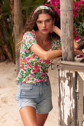 T-shirt Paresseuse en coton Copacabana - Soi Paris