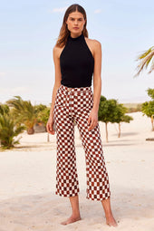 Pantalon L'Eternel Echec et Mat Chocolat - Soi Paris
