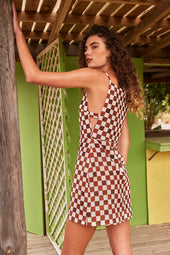 Robe CassiopÃ©e Echec et Mat Chocolat - Soi Paris