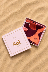 L'Envol Terracotta silk scarf