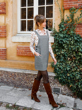 Robe Salopette Carreaux - Soi Paris