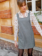Robe Salopette Carreaux - Soi Paris