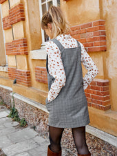 Robe Salopette Carreaux - Soi Paris