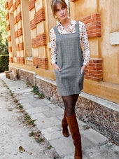 Robe Salopette Carreaux - Soi Paris