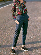 Pantalon Narcisse Bleu Vert - Soi Paris