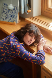 Blouse Bohémienne Rocket Lipstick Bleu - Soi Paris