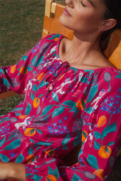 Robe Radieuse en soie Astro Tennis - Soi Paris
