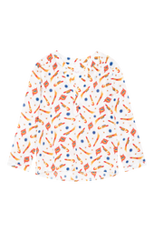 Blouse Lumineuse en soie Rocket Lipstick Blanc - Soi Paris