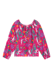 Blouse Radieuse en soie Astro Tennis - Soi Paris